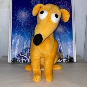 Universal Studios SANTAS LITTLE HELPER Simpsons Dog Plush Stuffed Animal 14"